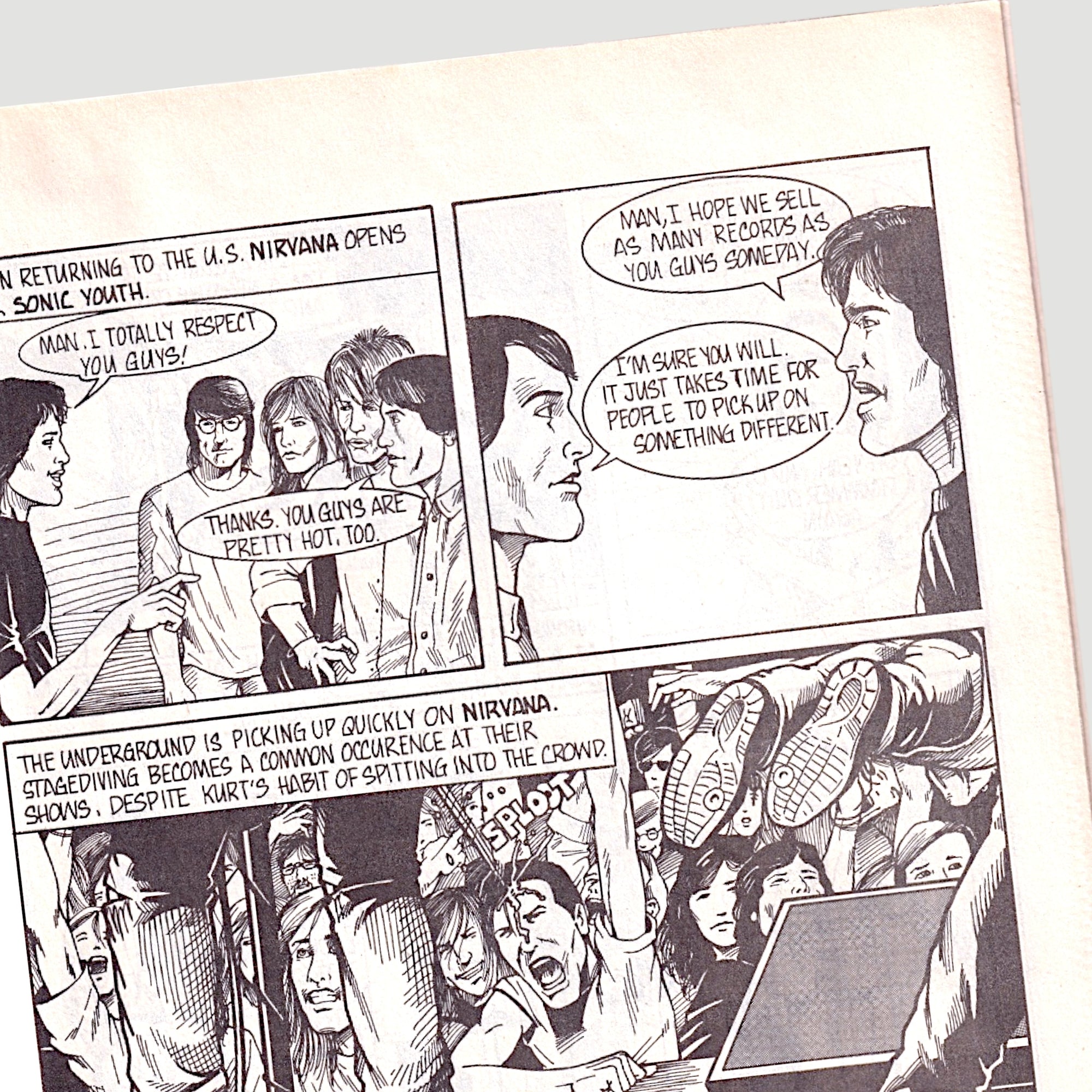 1992 Nirvana Hard Rock Comics #4 1st US Printing