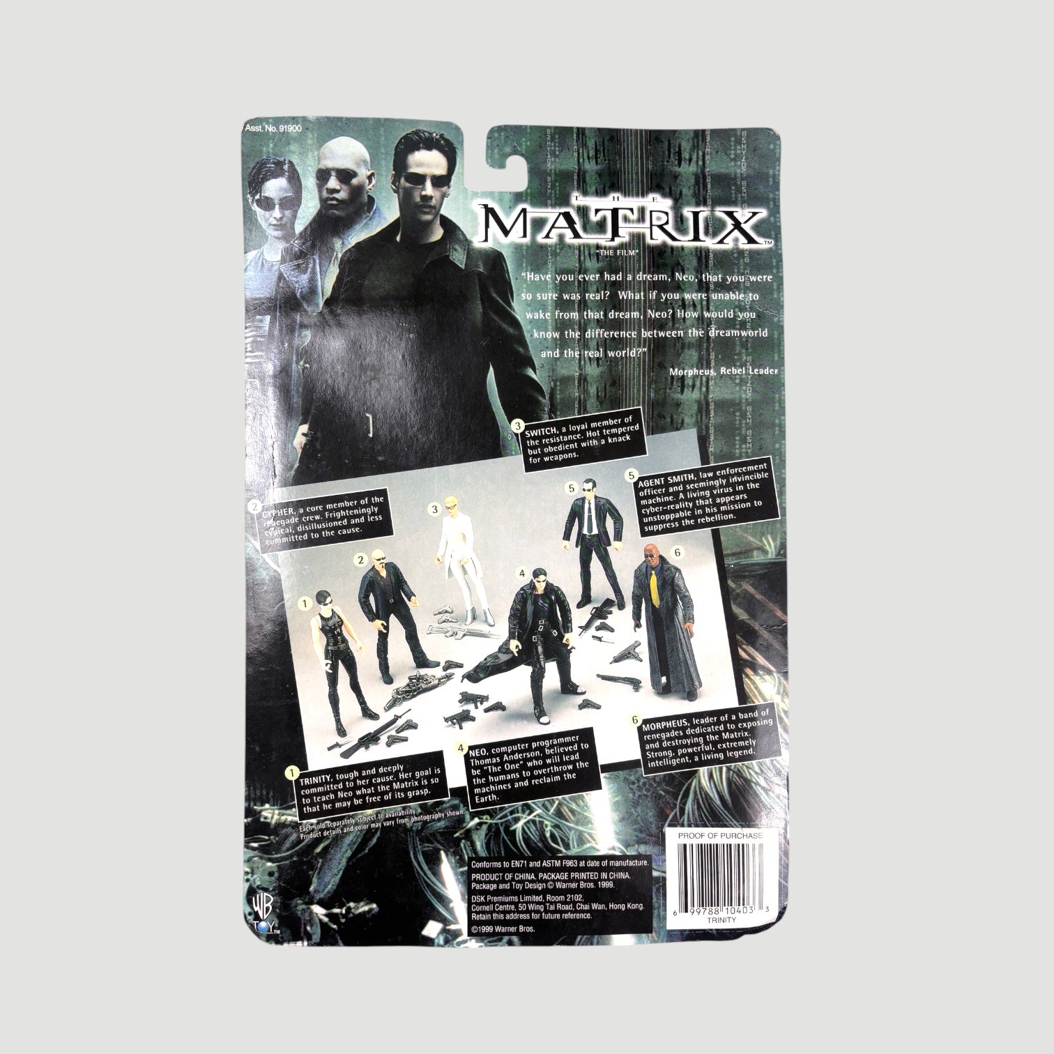 00's The Matrix Trinity Action Figure