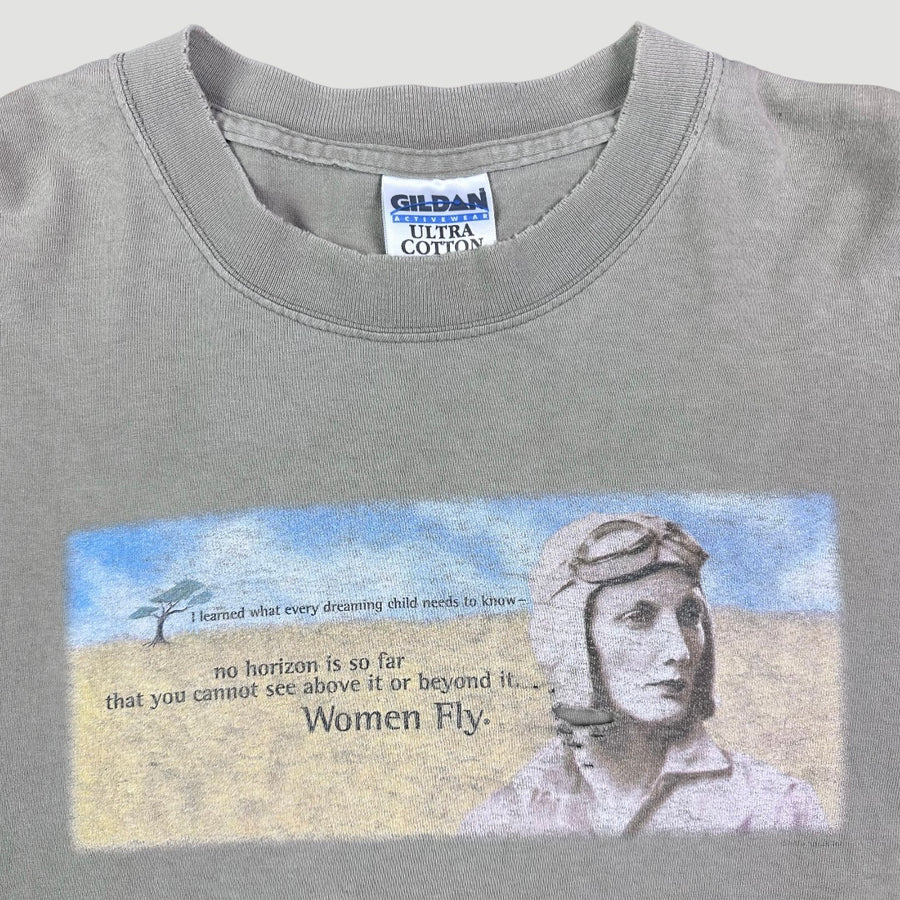 90’s Amelia Earhart Women Fly T-Shirt