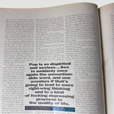 1990 Interview Magazine David Bowie Issue