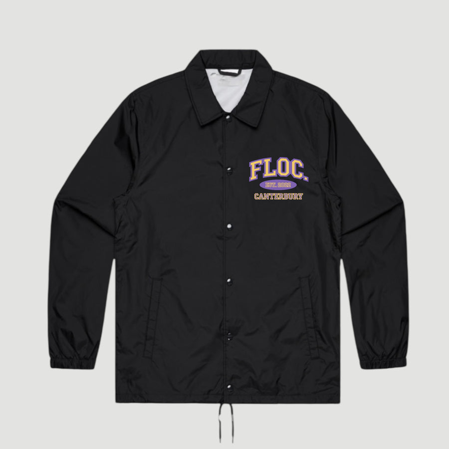 Floc x UG Varsity Coach Jacket Black