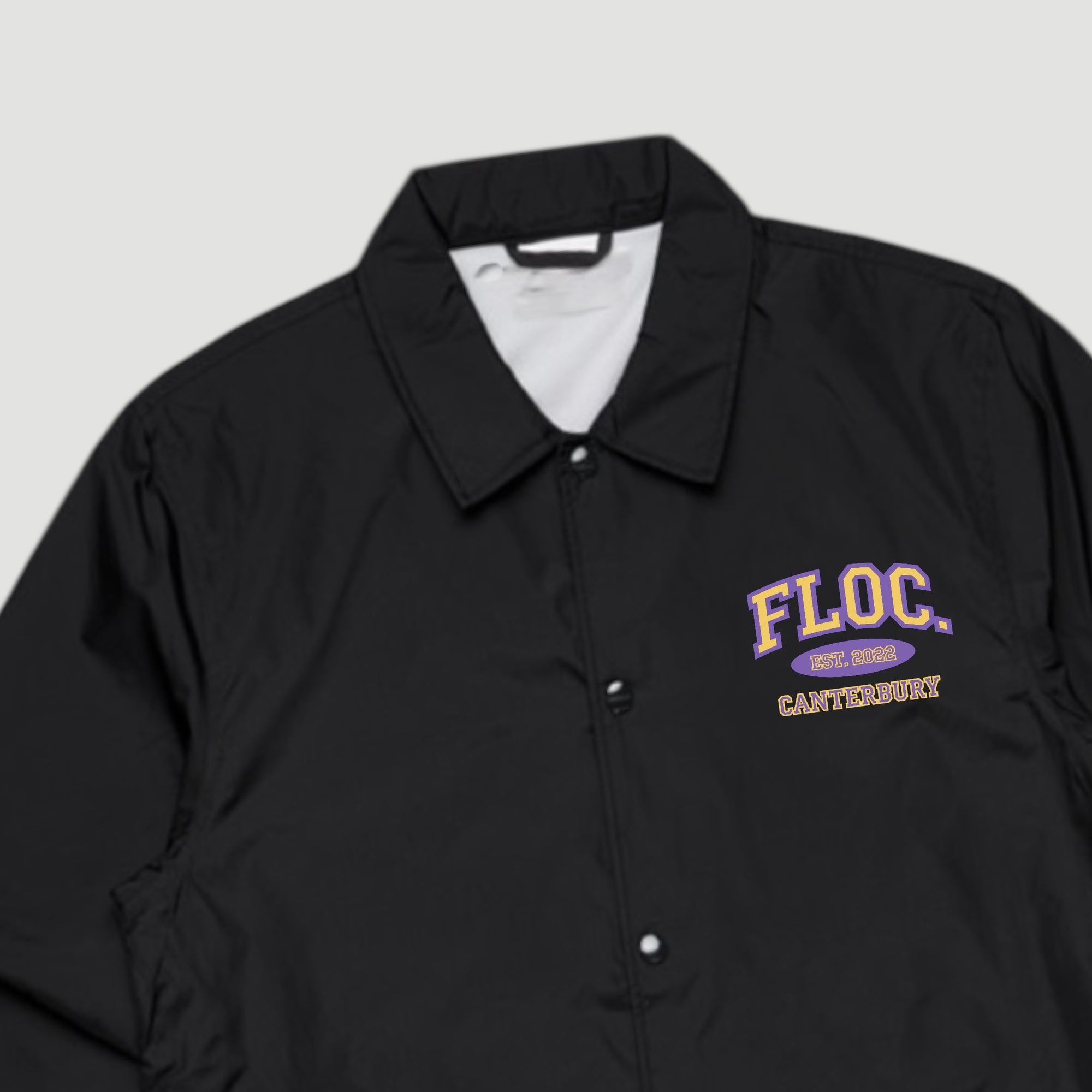 Floc x UG Varsity Coach Jacket Black
