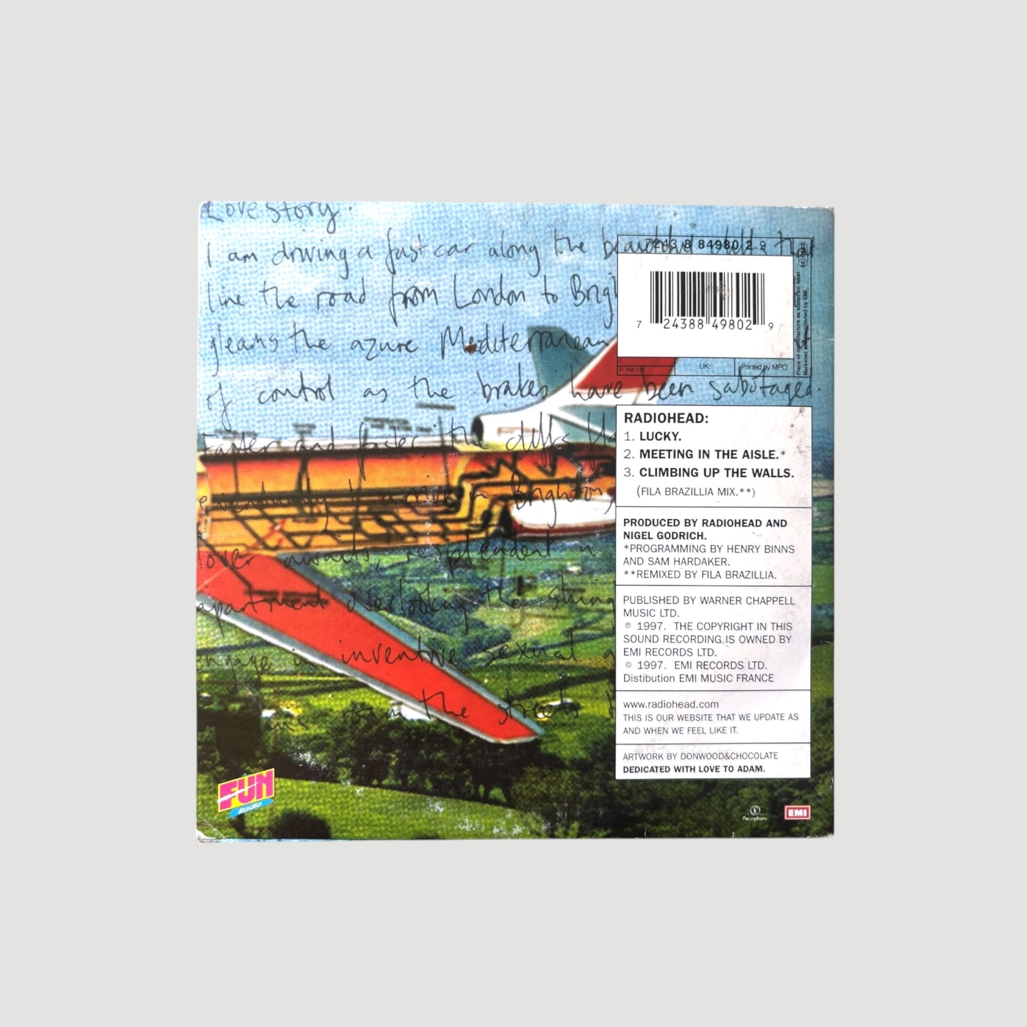 1997 Radiohead Lucky French Maxi-Single CD