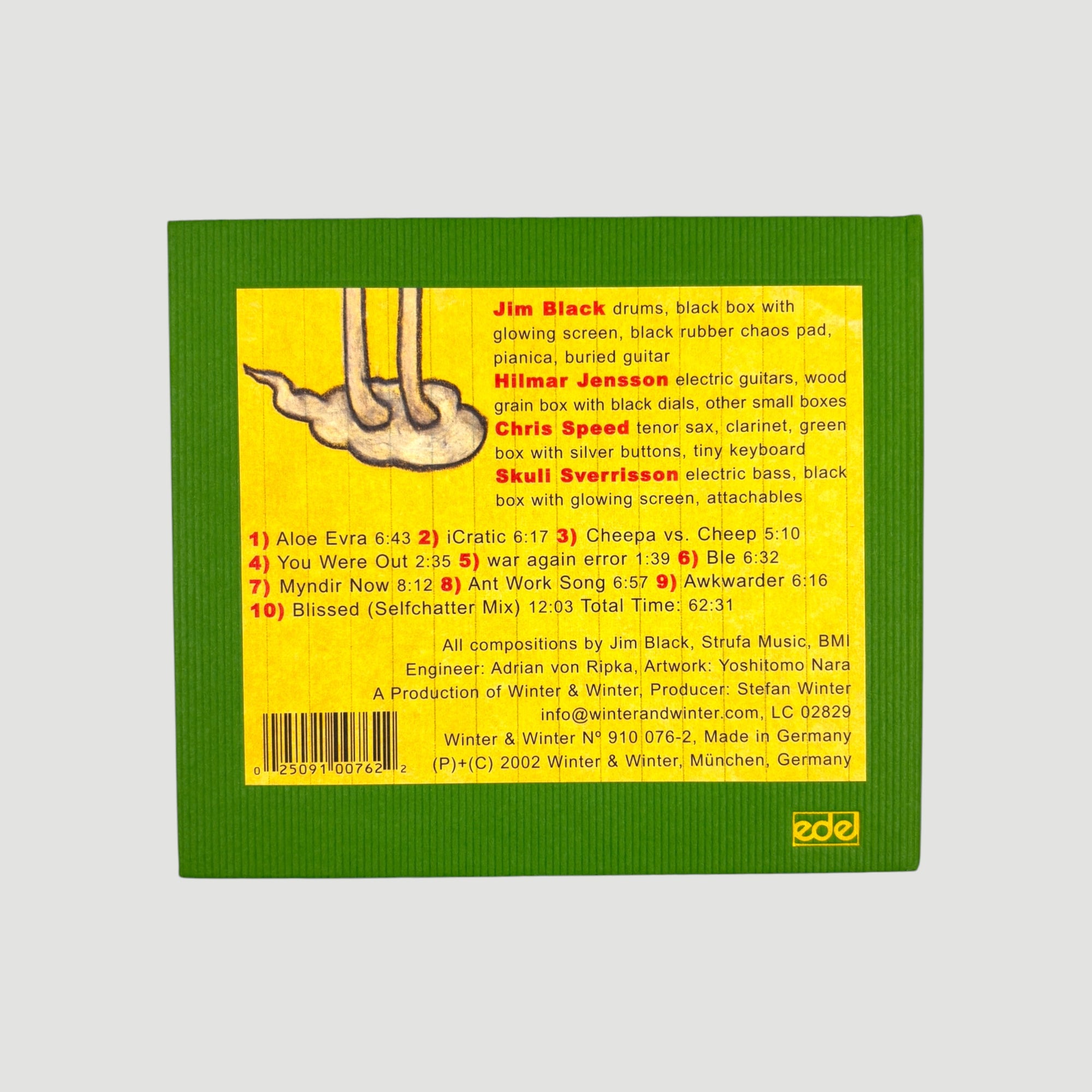 2002 Jim Black Splay Yoshitomo Nara Japanese CD