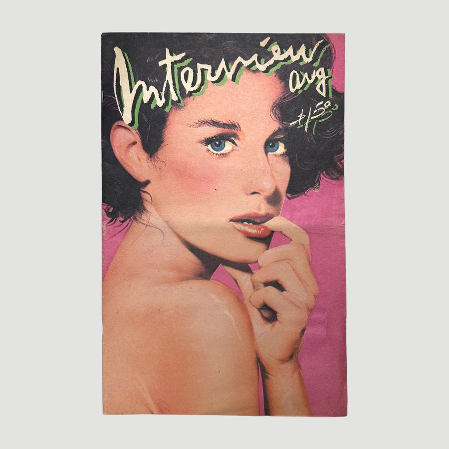 1980 Interview Magazine August Issue