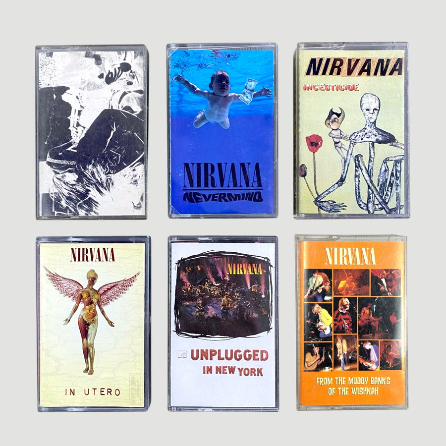1989-1996 Nirvana 6 Cassette Album Set