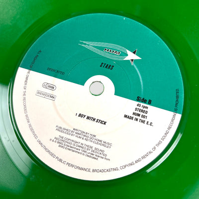 1995 Hum Stars UK Green 7" Single