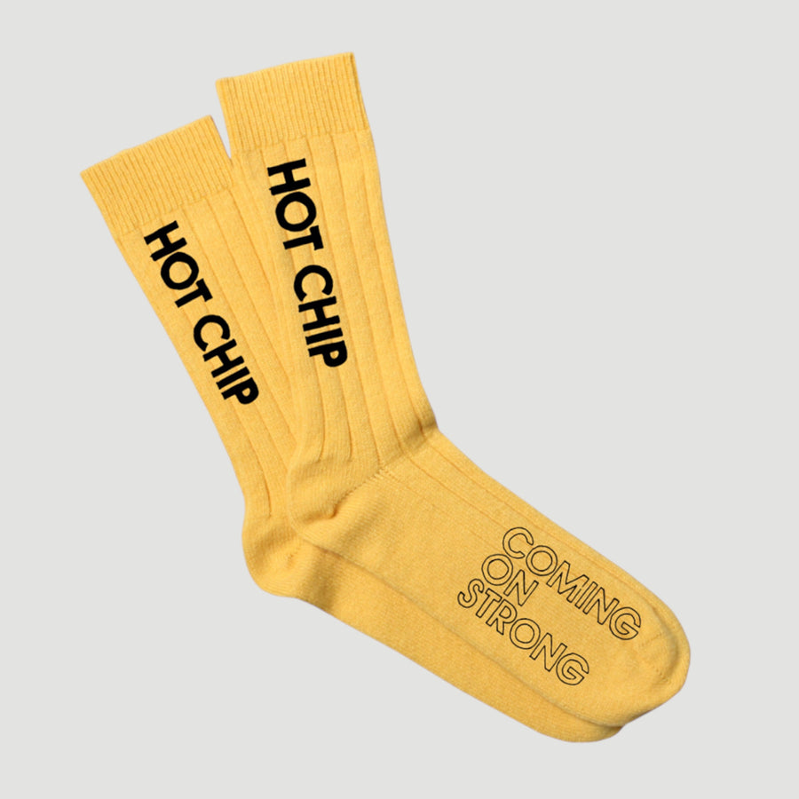 Hot Chip x UG Coming on Strong Yellow Socks