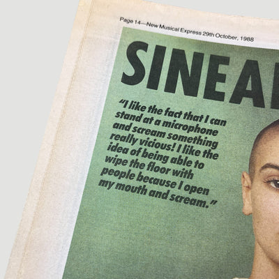 1988 NME Magazine Sinead O’ Connor Issue