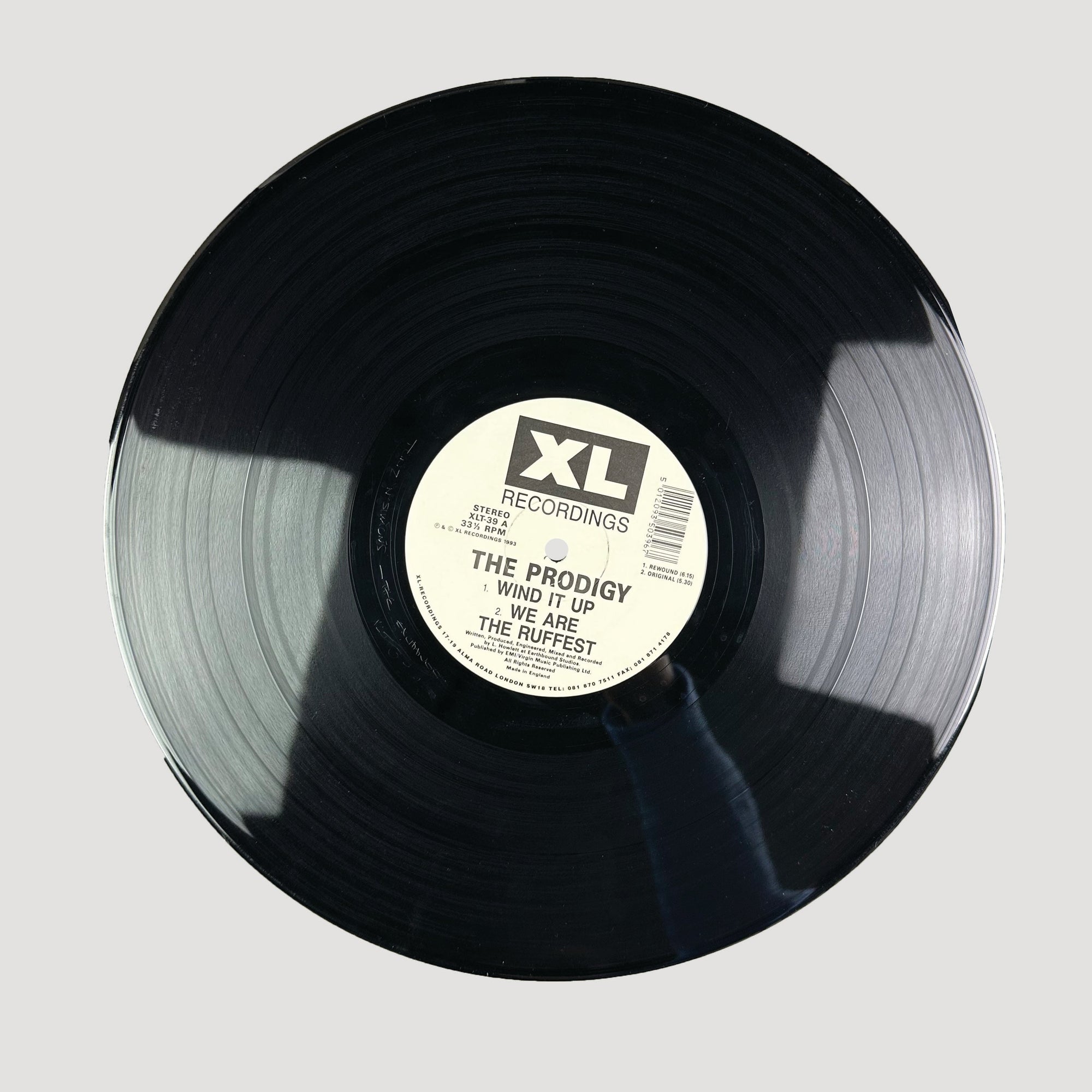 1993 The Prodigy Wind It Up 12" Single