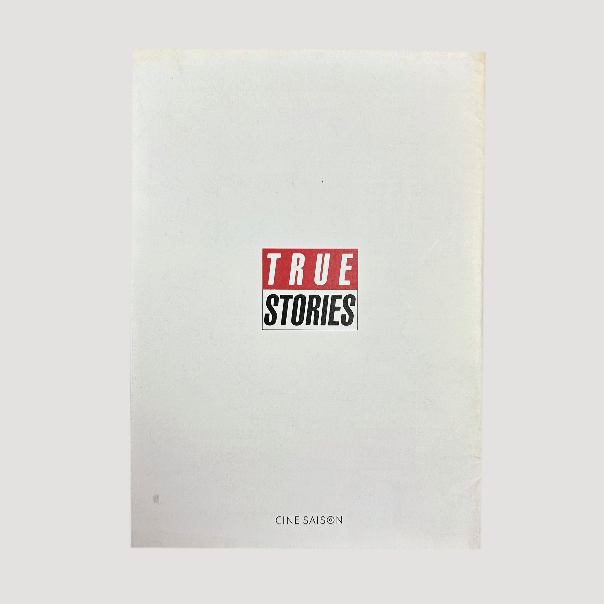 1986 True Stories Japanese Programme