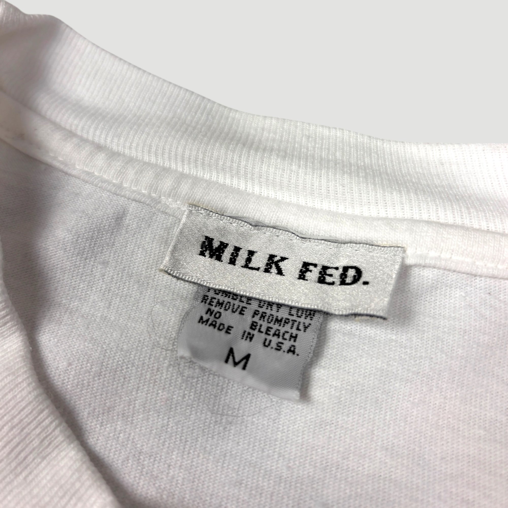 2001 Milkfed Je t'aime Serge + Jane White Baby Tee