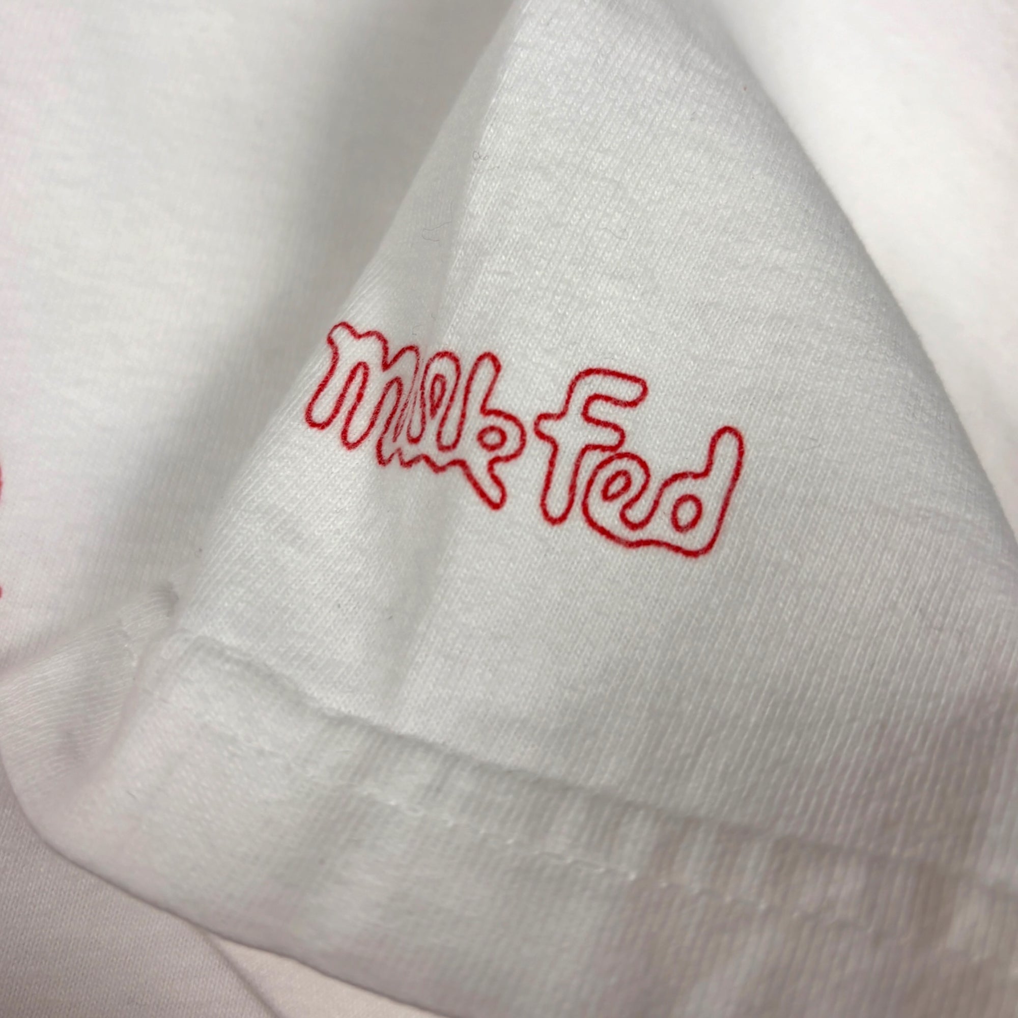 2001 Milkfed Je t'aime Serge + Jane White Baby Tee