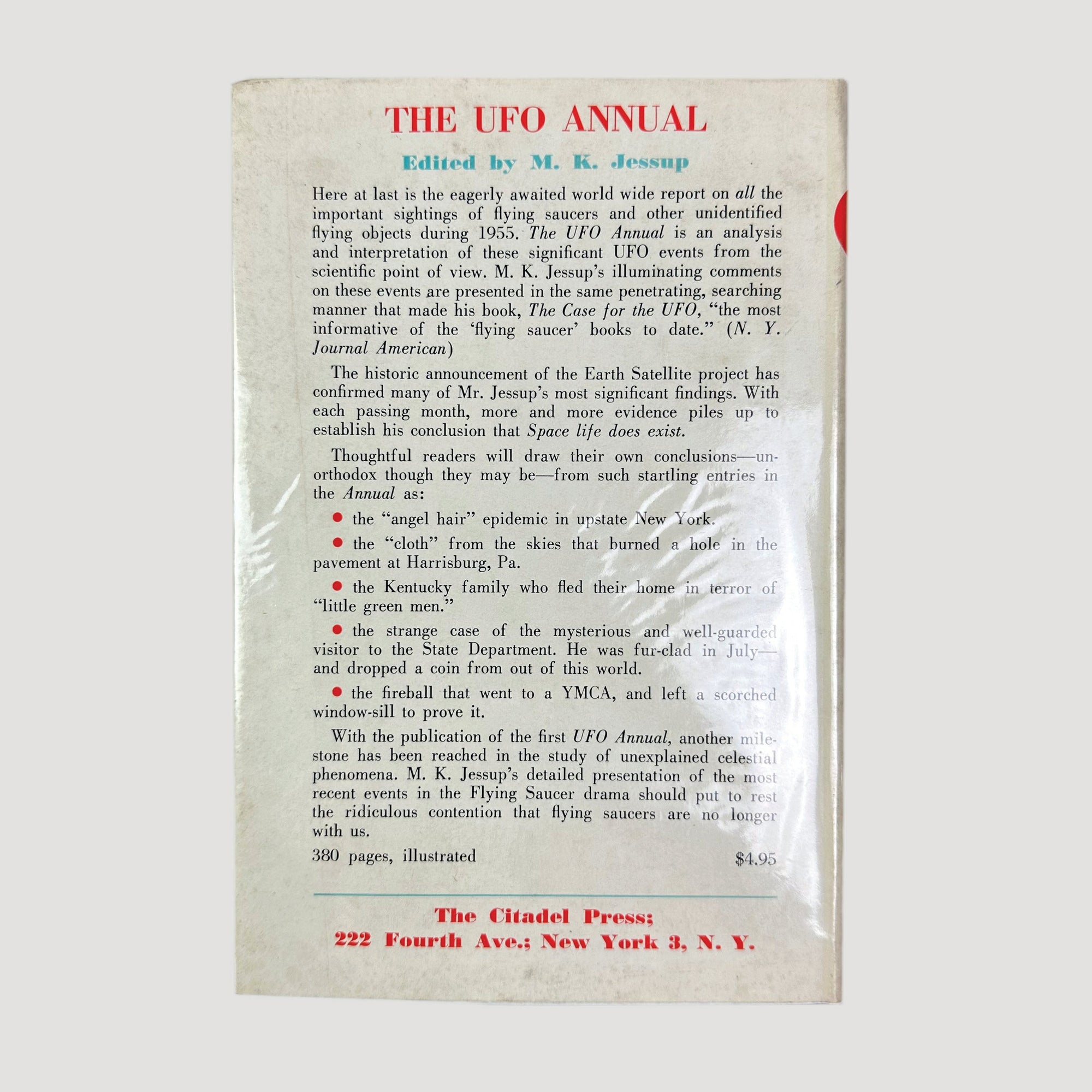 1956 UFO and The Bible 1st Edition Hardback