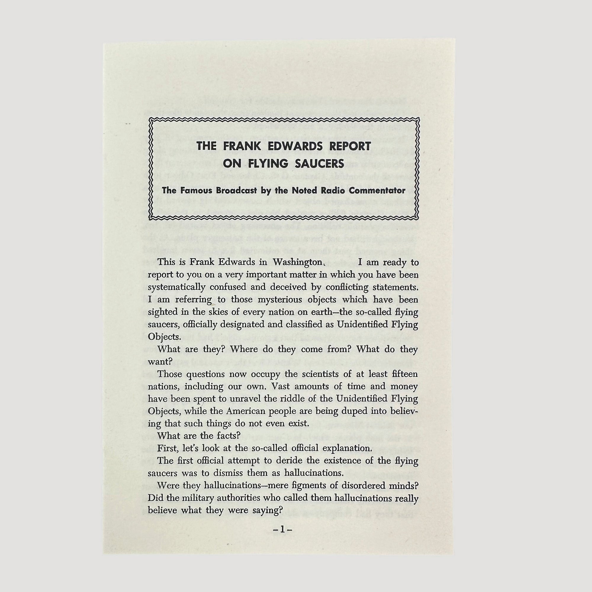 1956 UFO and The Bible 1st Edition Hardback