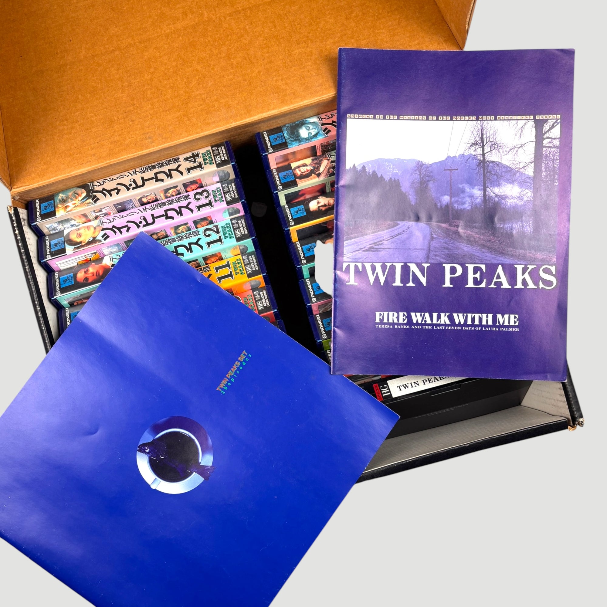 1992 Twin Peaks Season 1+2 Japanese 16 VHS 2 Book Collection Box