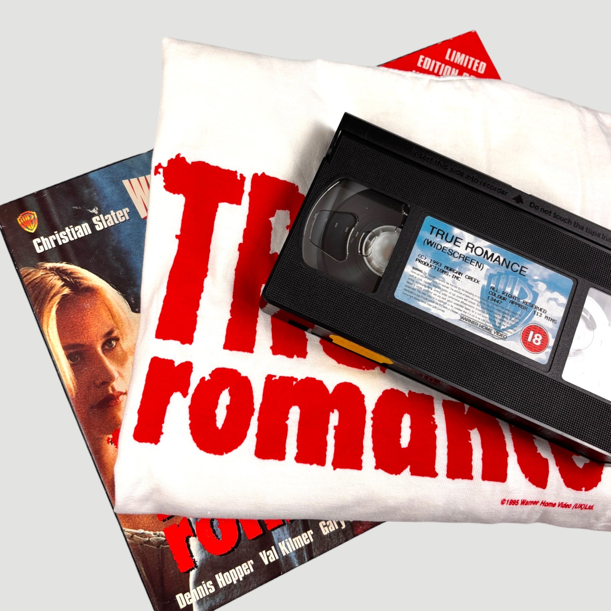 1995 True Romance Limited Edition VHS+T-Shirt Boxset