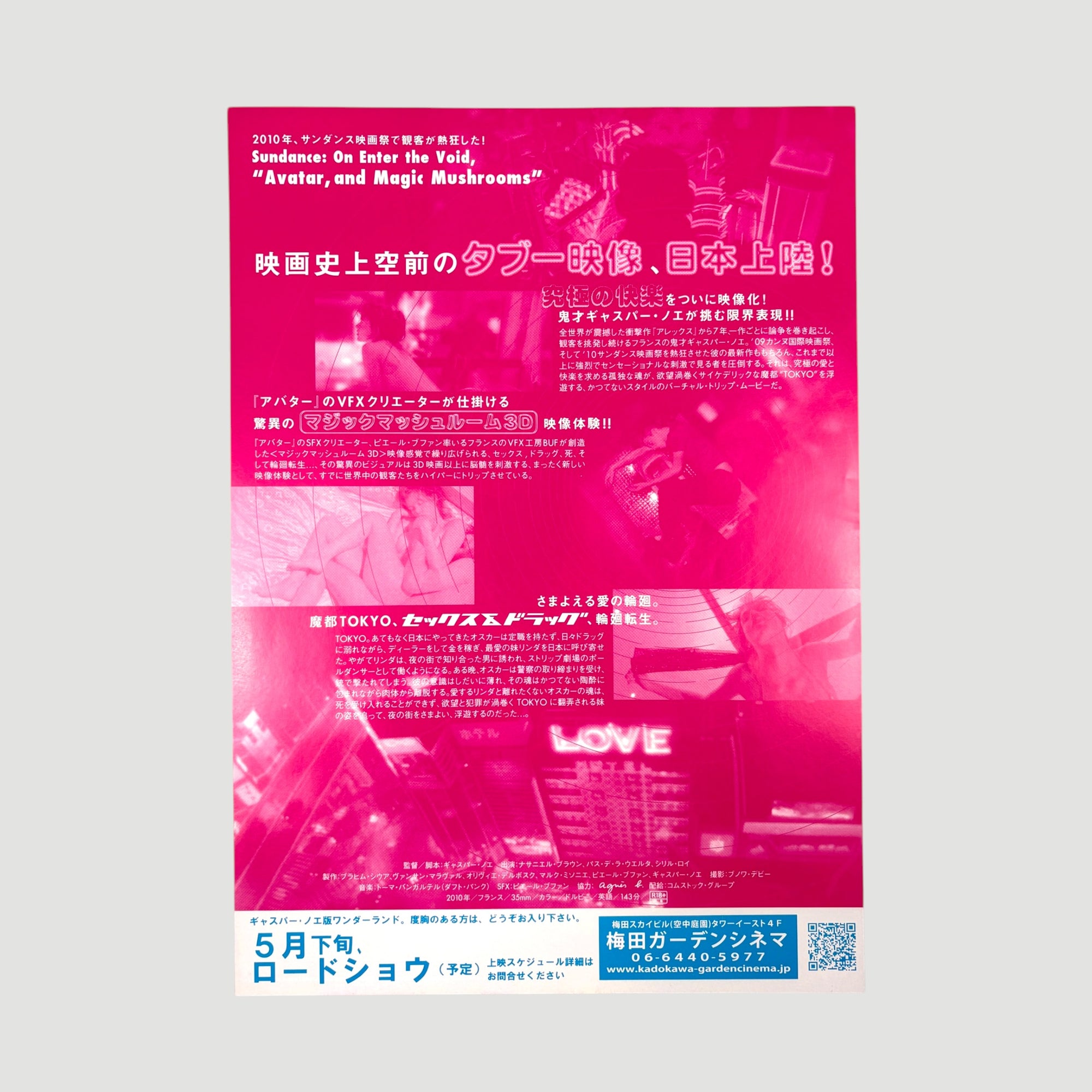2004 Enter the Void Japanese Chirashi Poster