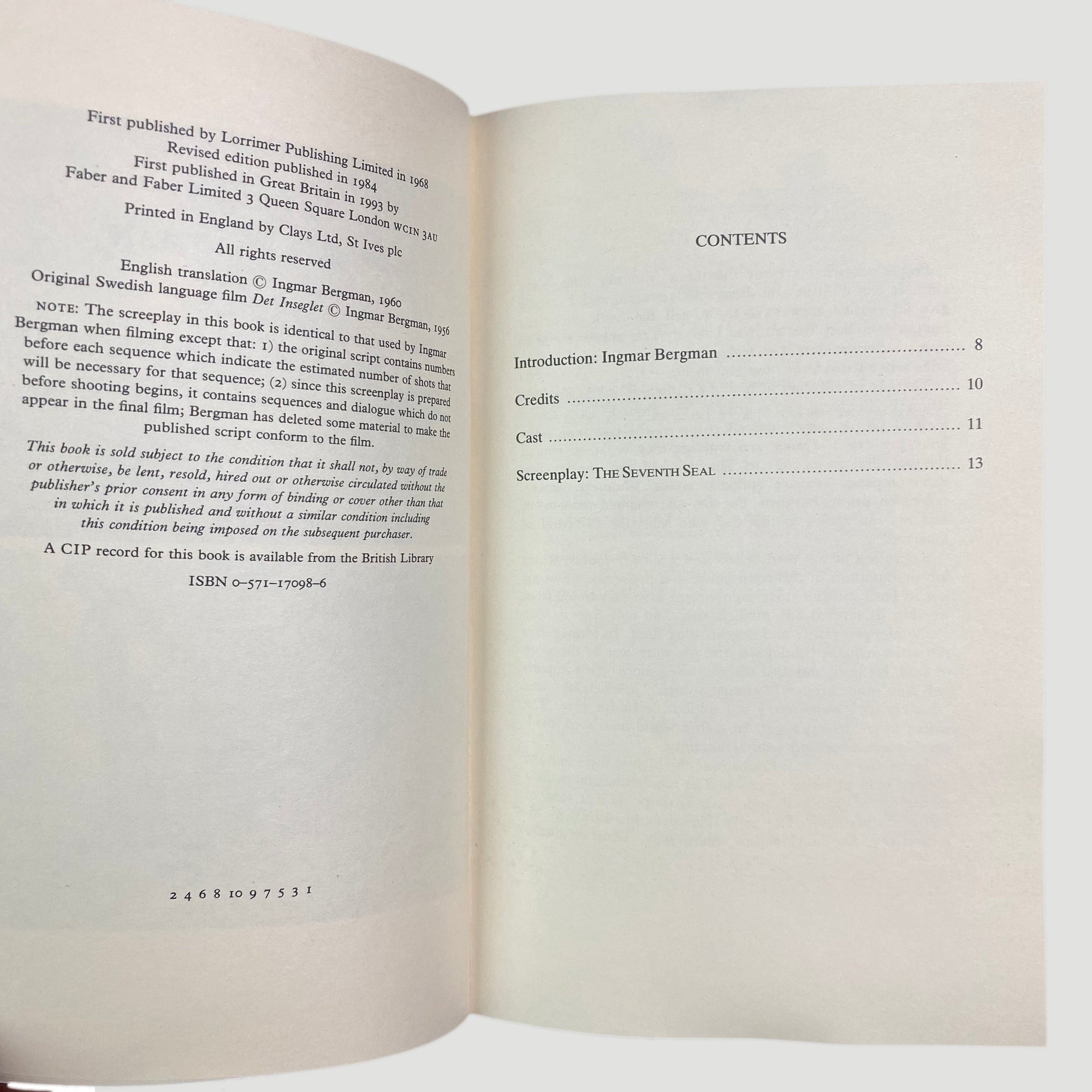 90's The Seventh Seal Boxset (VHS+Screenplay)