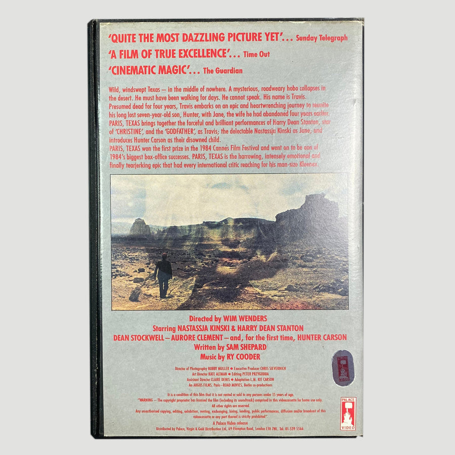 1984 Paris Texas Pre Cert VHS