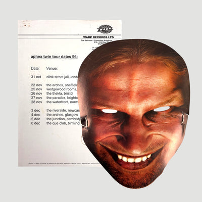 1996 Aphex Twin 'Richard D. James' LP Promo Mask + Letter