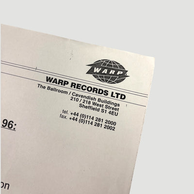 1996 Aphex Twin 'Richard D. James' LP Promo Mask + Letter