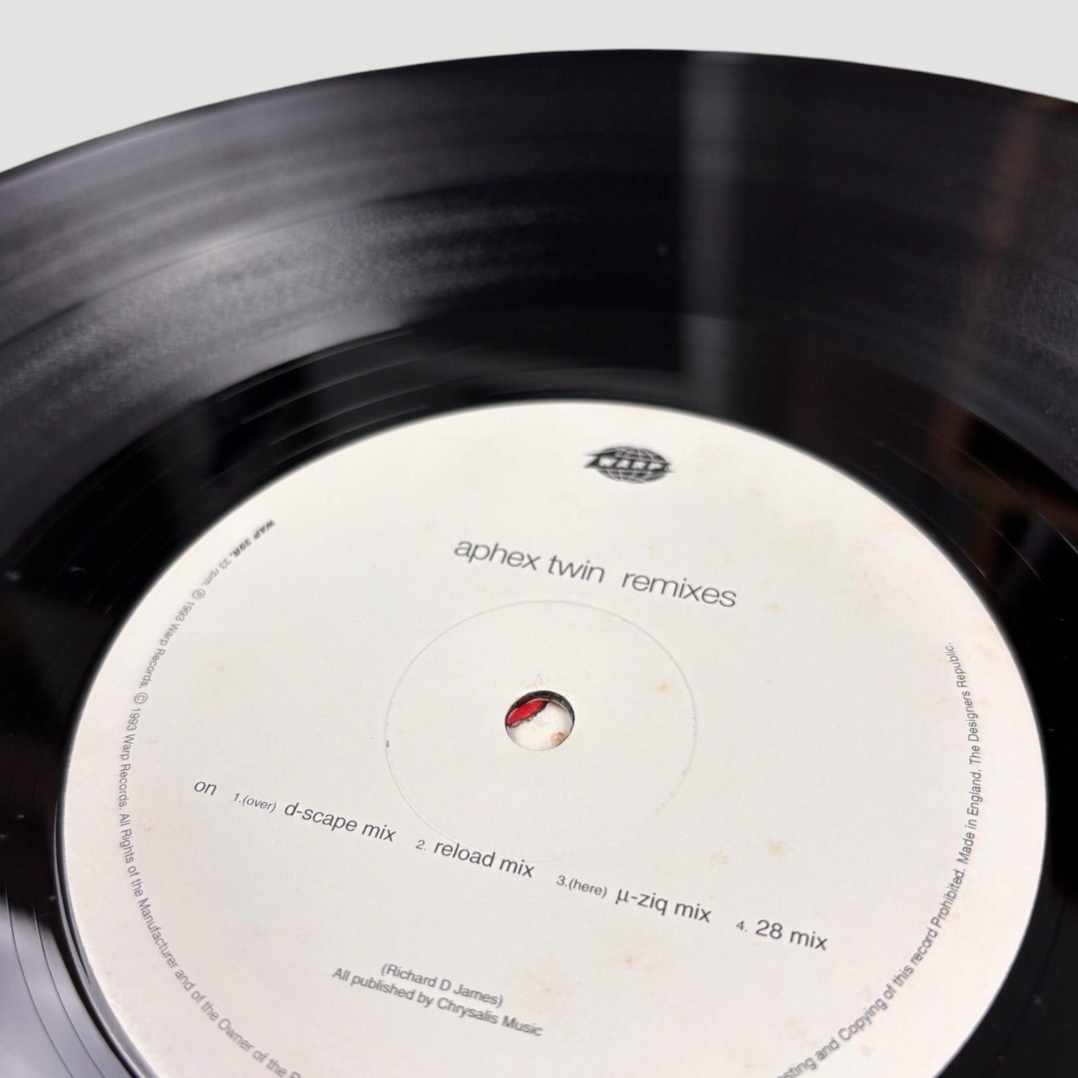 1993 Aphex Twin On Remix UK 12" Single