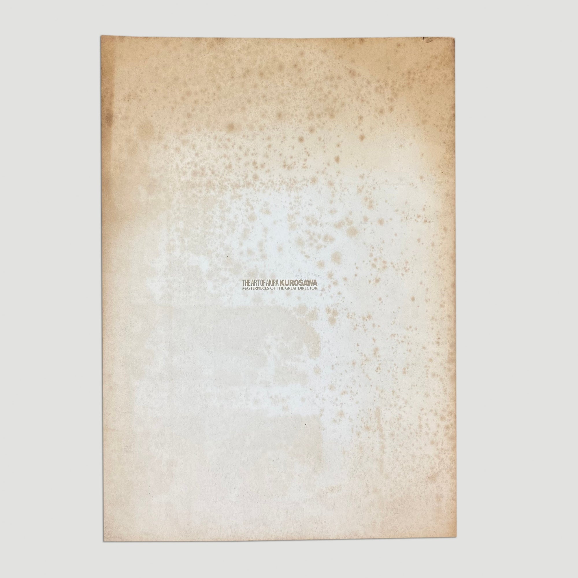 1991 The Art of Akira Kurosawa