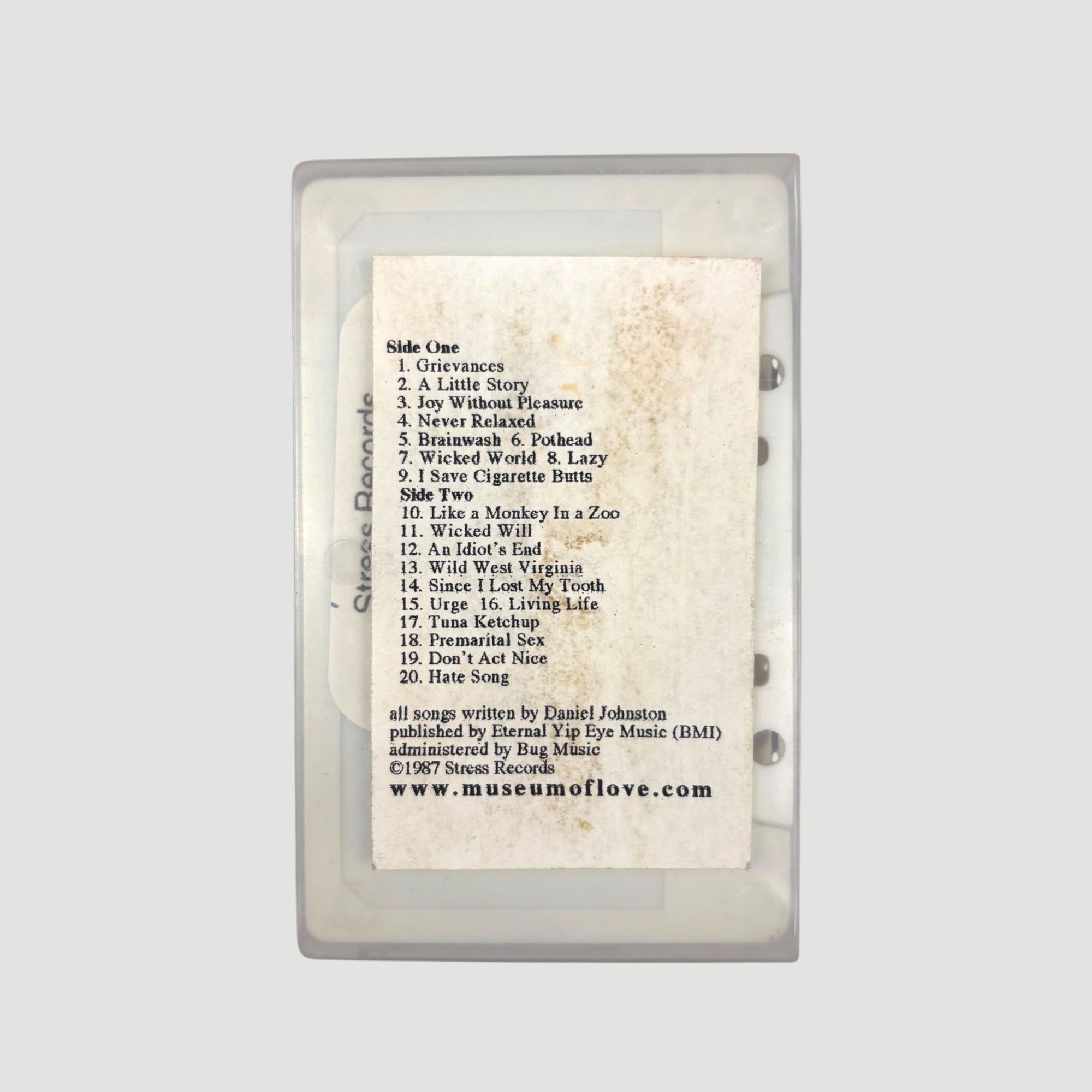 Early 00's Daniel Johnston Songs of Pain Cassette