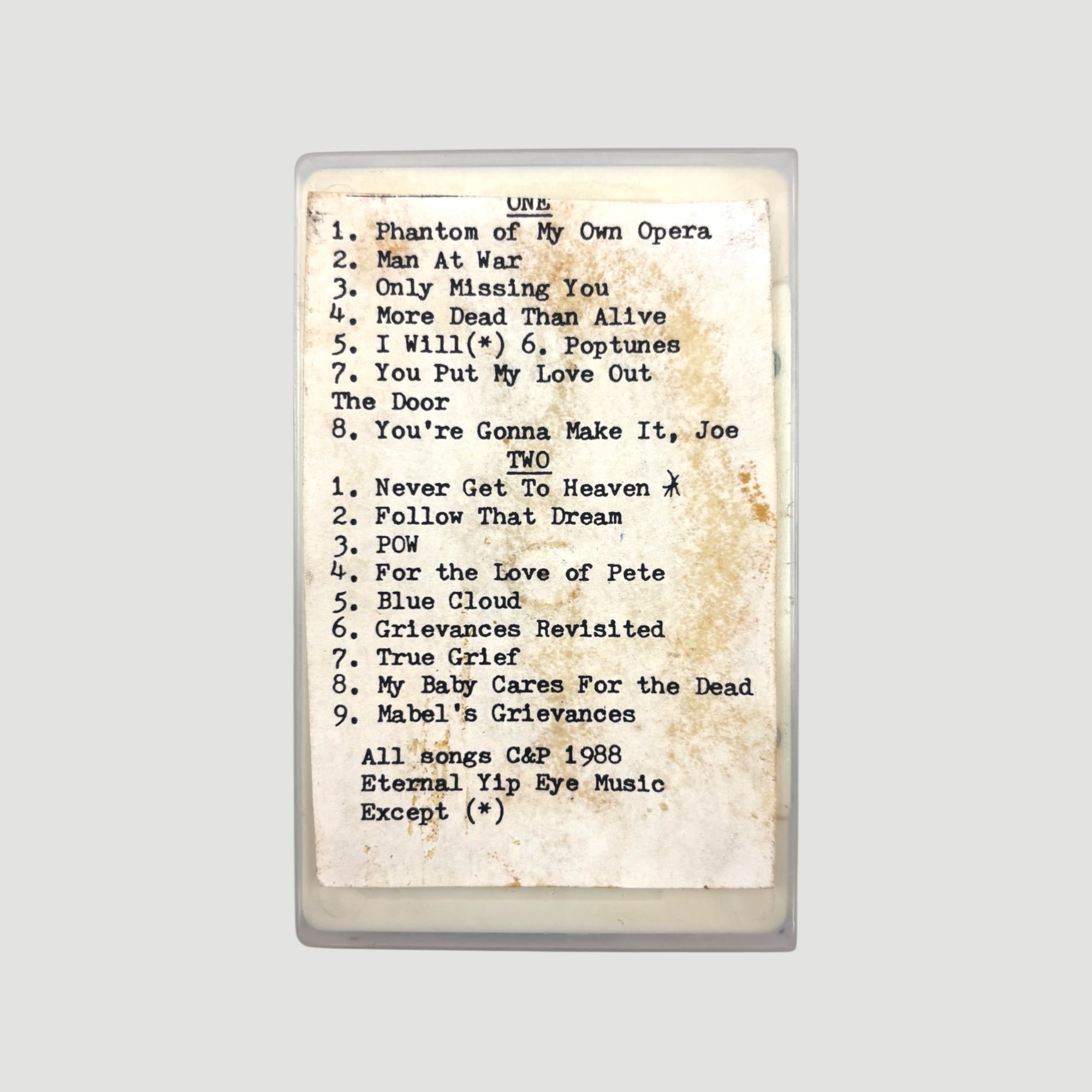 Early 00's Daniel Johnston More Songs of Pain Cassette