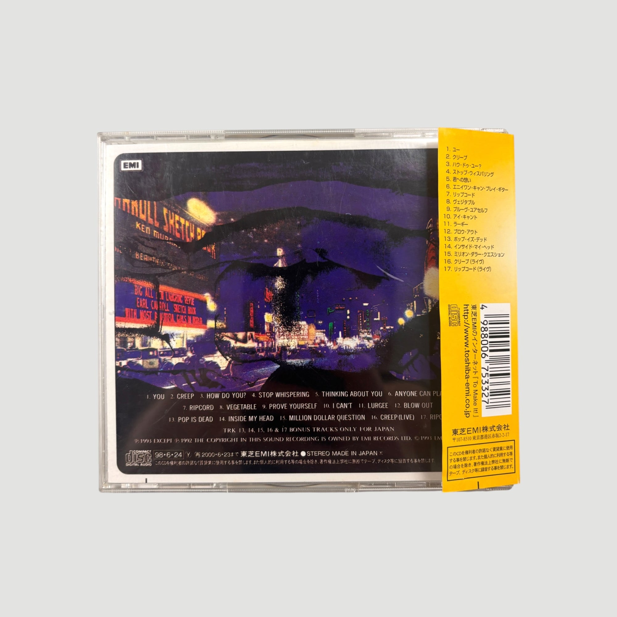 90's Radiohead Pablo Honey Japanese CD
