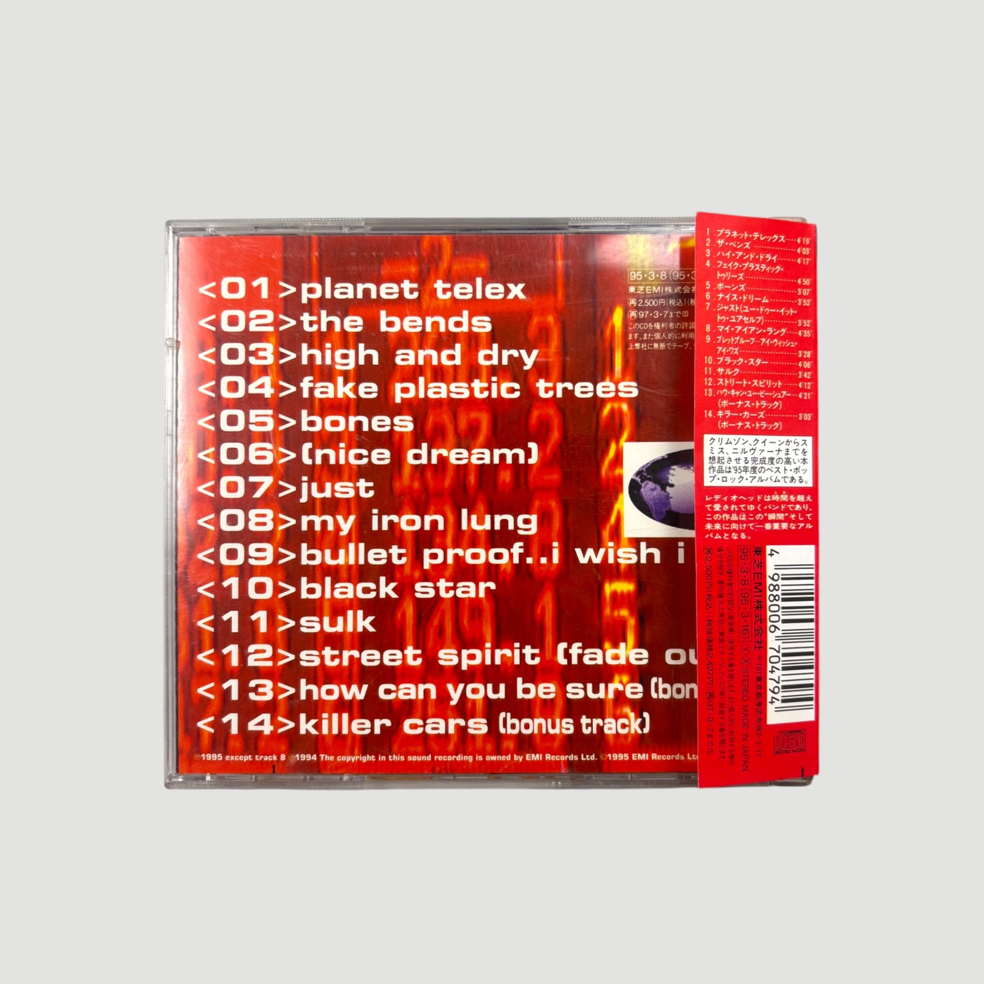 90's Radiohead The Bends Japanese CD