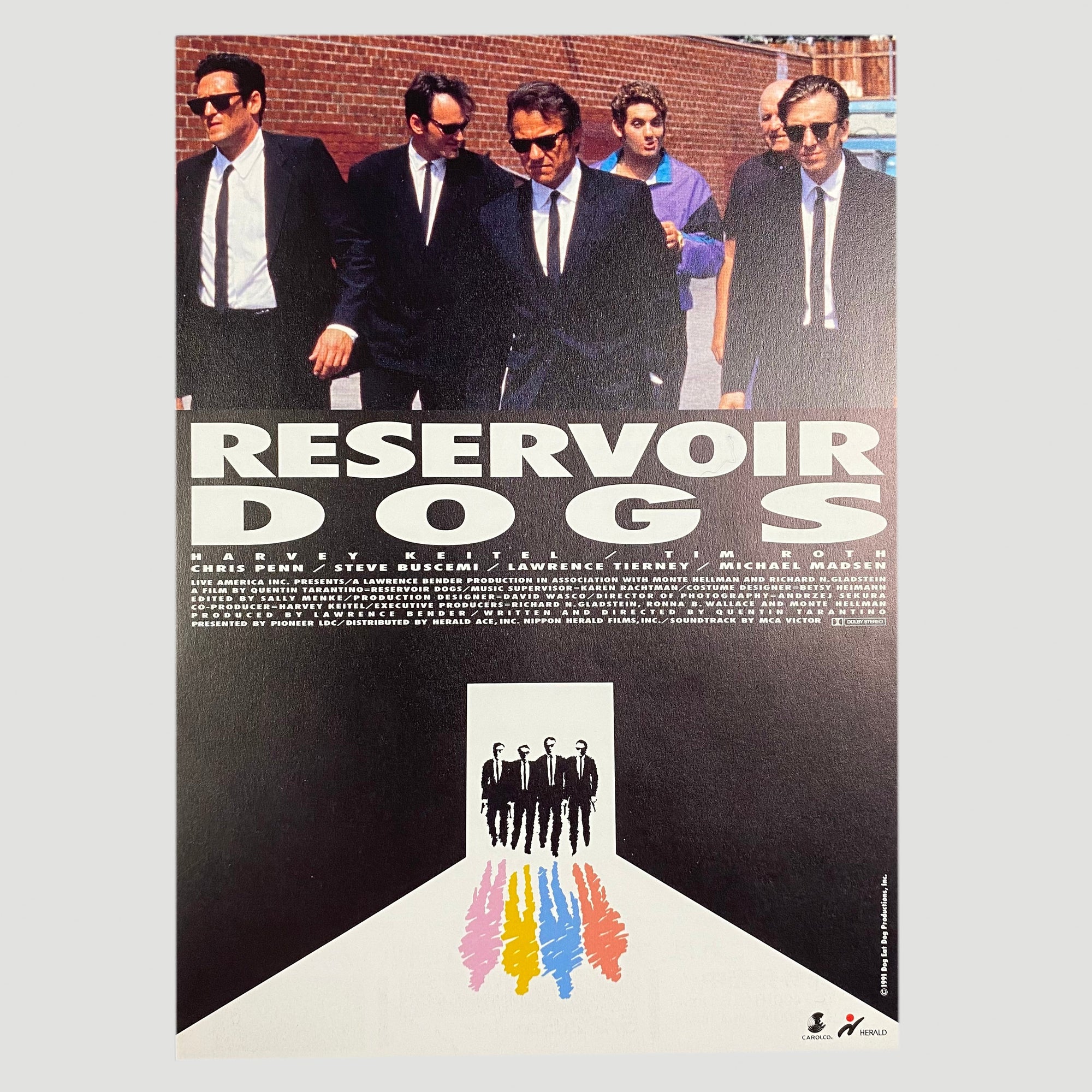 1992 Reservoir Dogs Japanese Chriashi Poster
