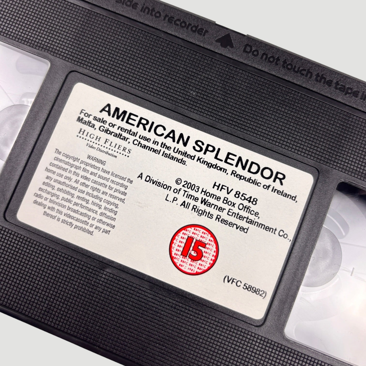2003 American Splendour UK Ex-Rental VHS