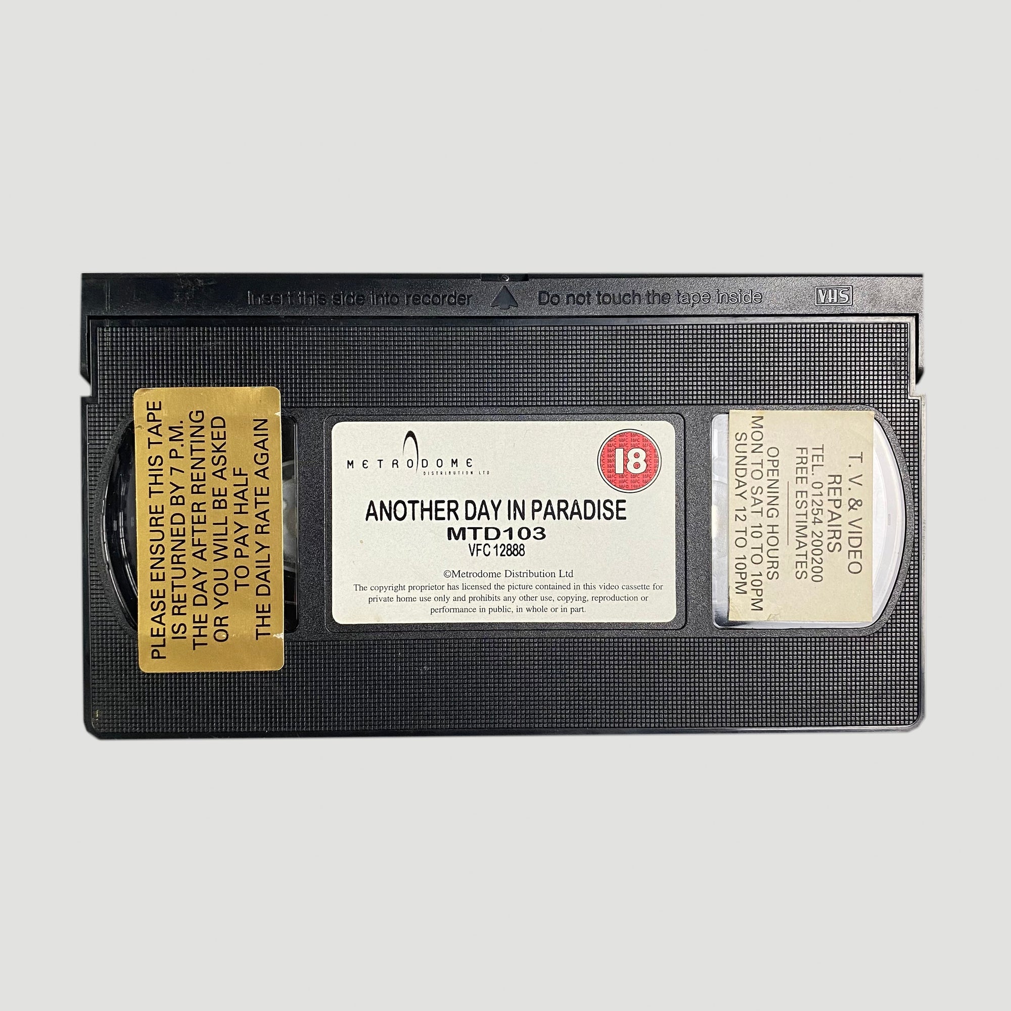 1998 Larry Clark Another Day in Paradise Ex-Rental VHS