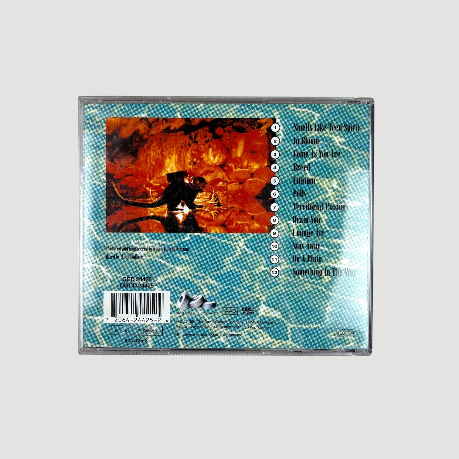 90's Nirvana Nevermind UK CD