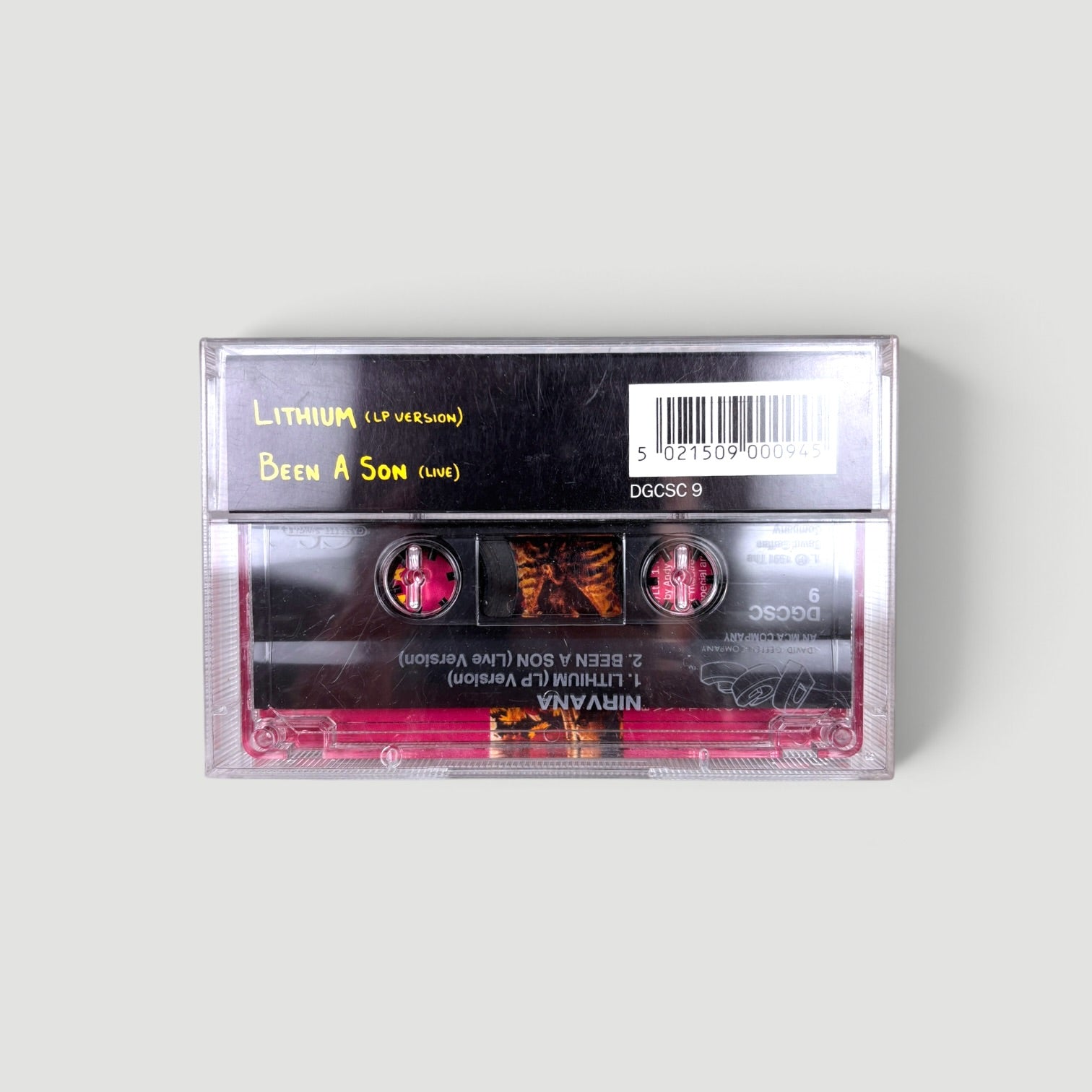 1992 Nirvana Lithium UK Cassette Single