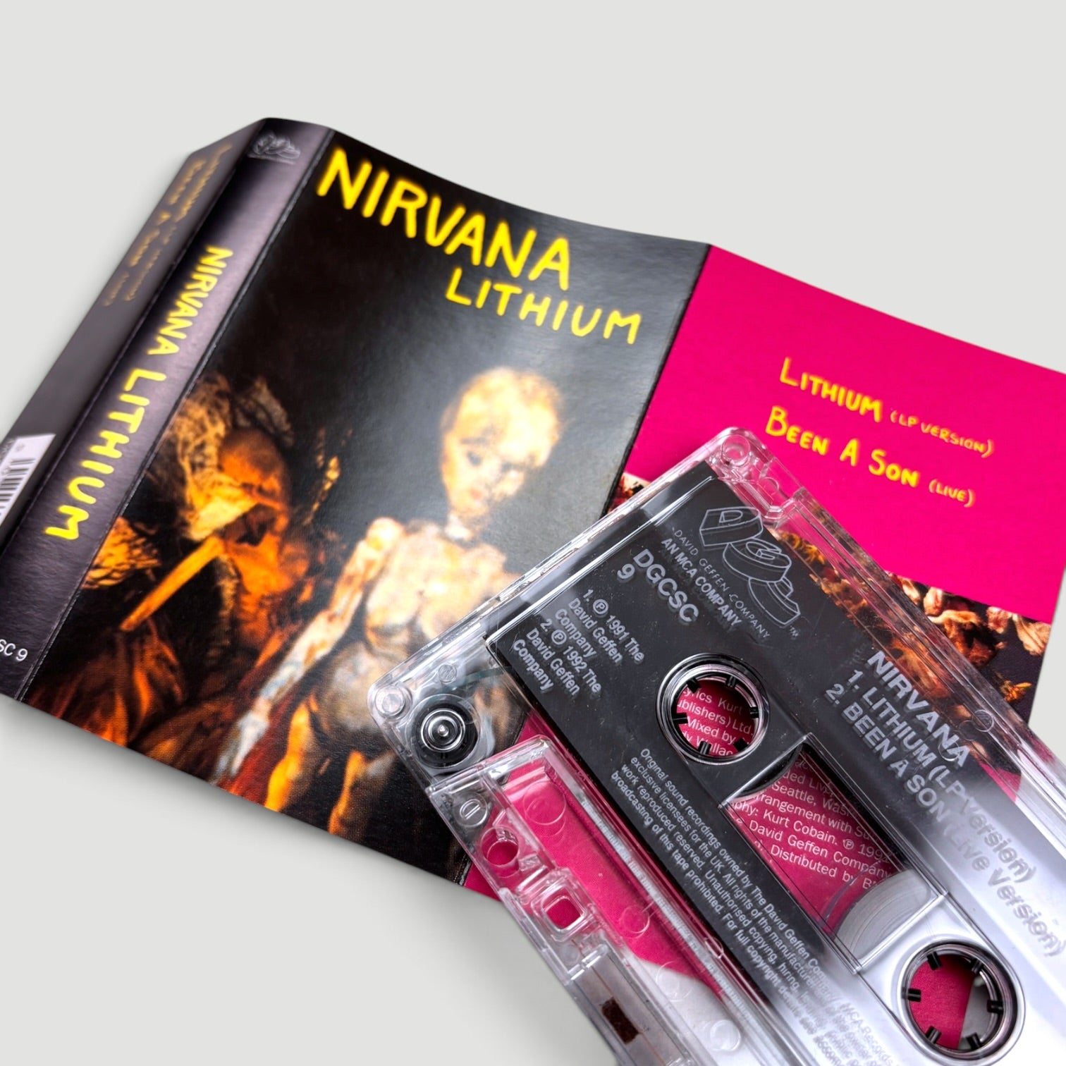 1992 Nirvana Lithium UK Cassette Single