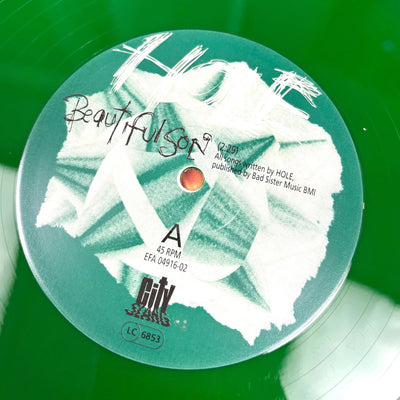 1993 Hole Beautiful Son Euro 12" Green Vinyl Single