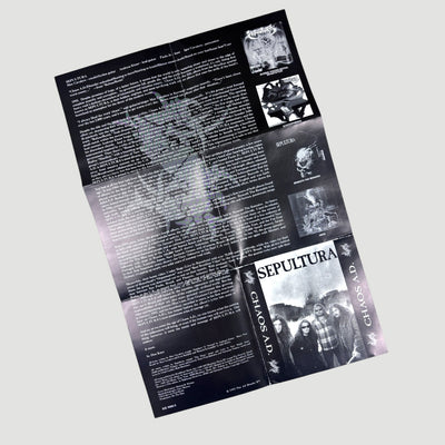 1993 Sepultura Chaos A.D. CD/Flag Tin Boxset