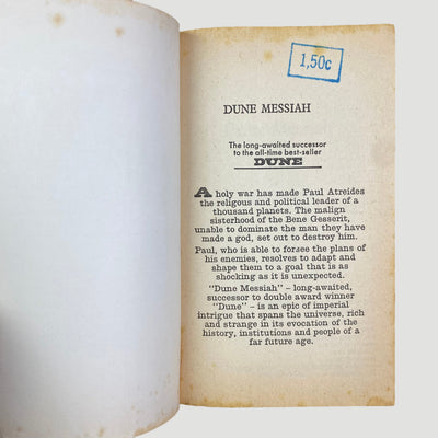 1977 Frank Herbert Dune Messiah Paperback