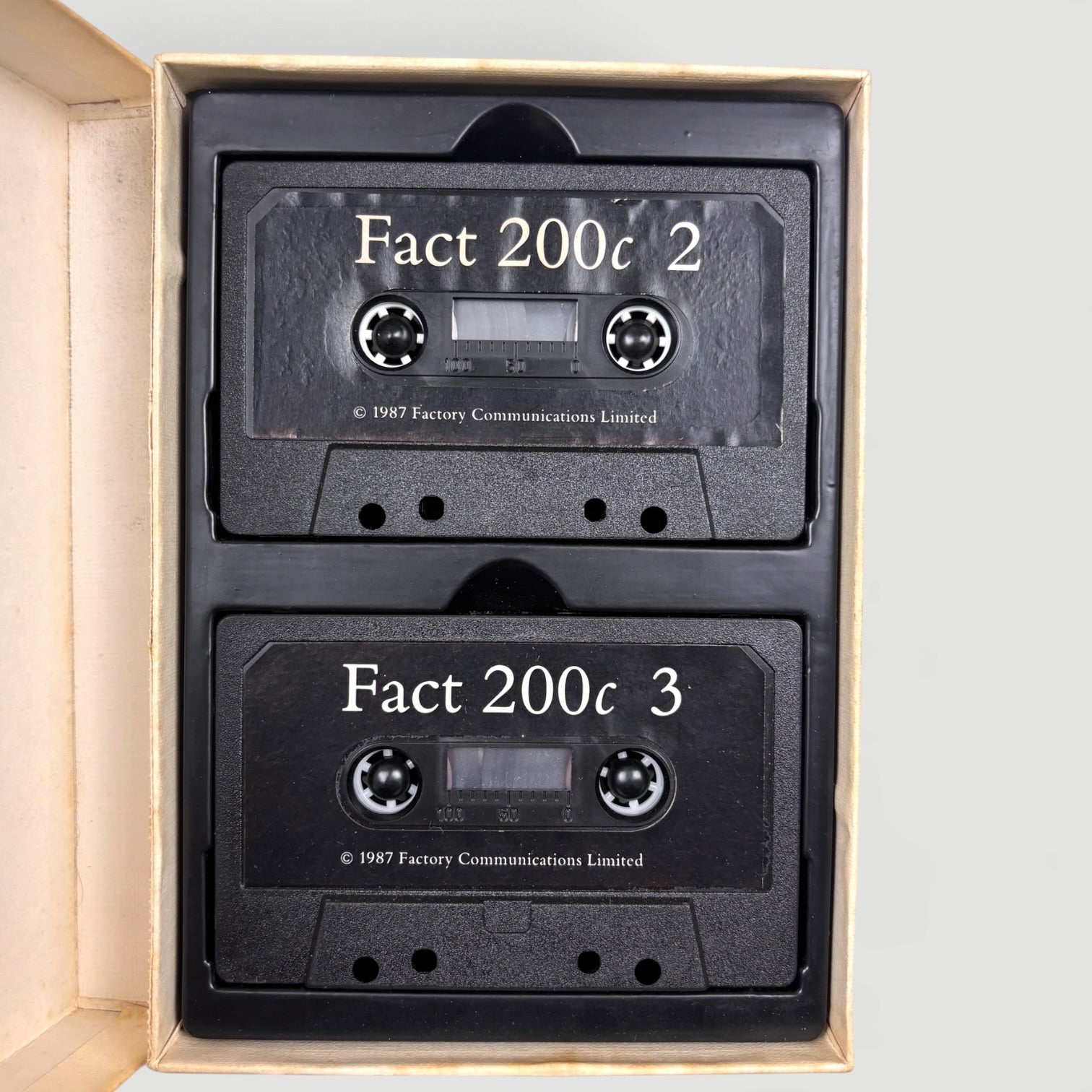 1987 New Order Substance 2 x Cassette Box Set