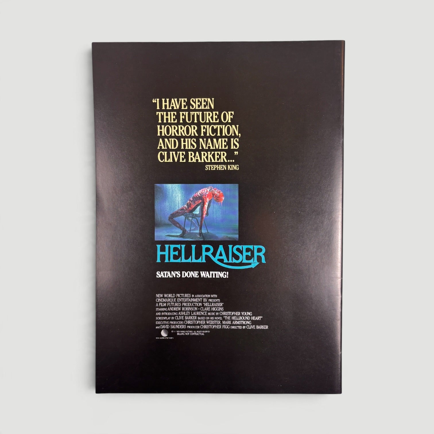 1987 Hellraiser Japanese Programme