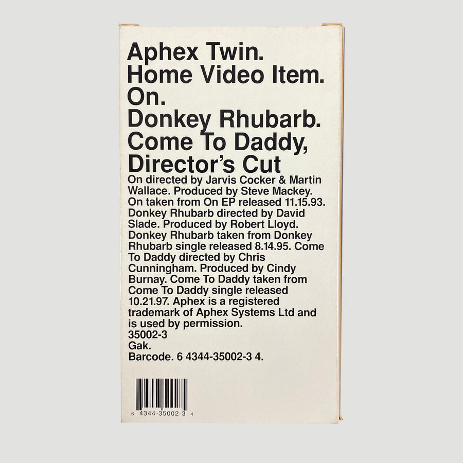 1999 Aphex Twin Come to Viddy VHS (Cardboard Case)