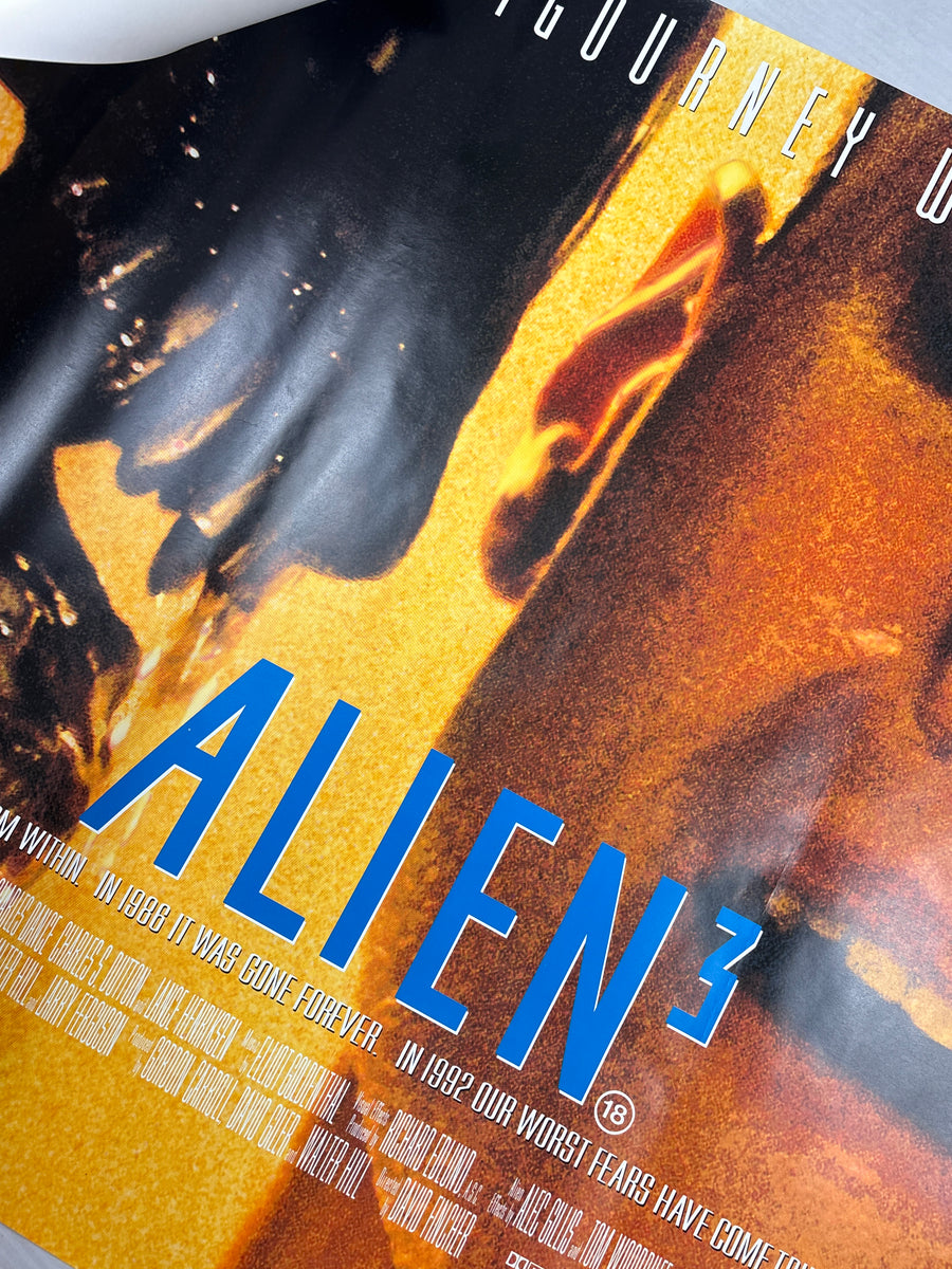 1992 Alien 3 UK Quad Poster