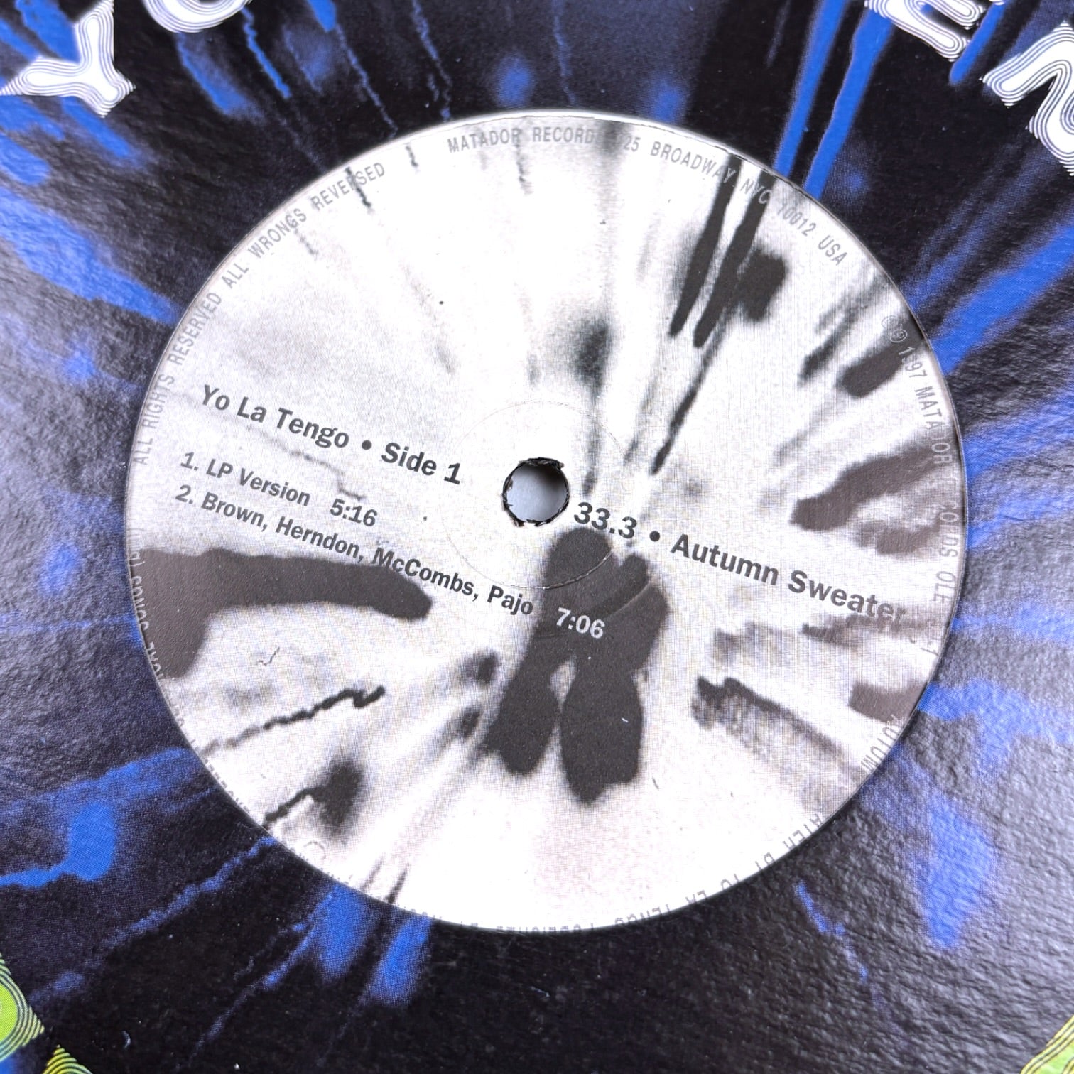 1998 Yo La Tengo Autumn Sweater UK 12" Vinyl Single