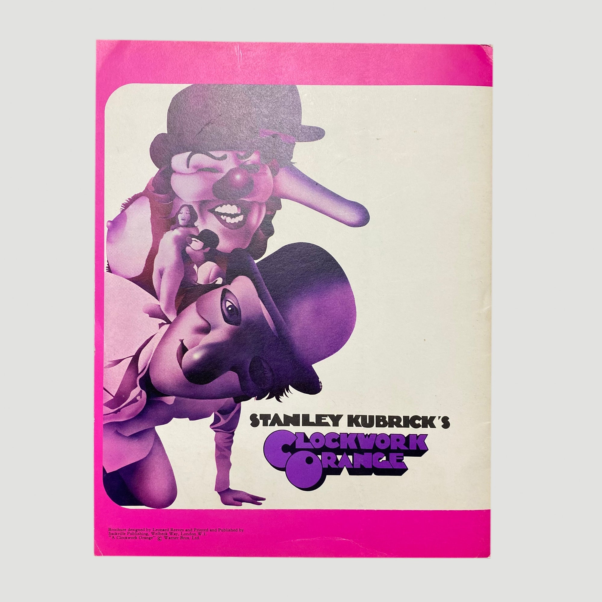 1972 Clockwork Orange UK Programme