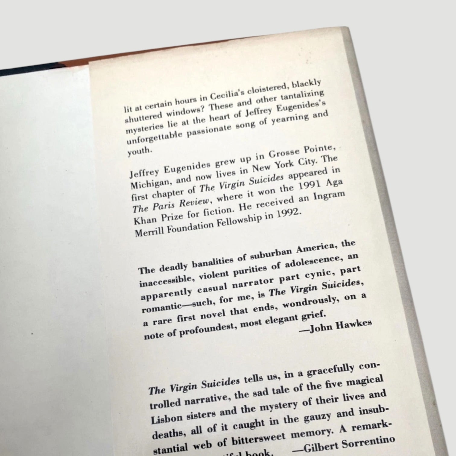 1993 The Virgin Suicides by Jeffrey Eugenides US 1st Edition (Hardback)