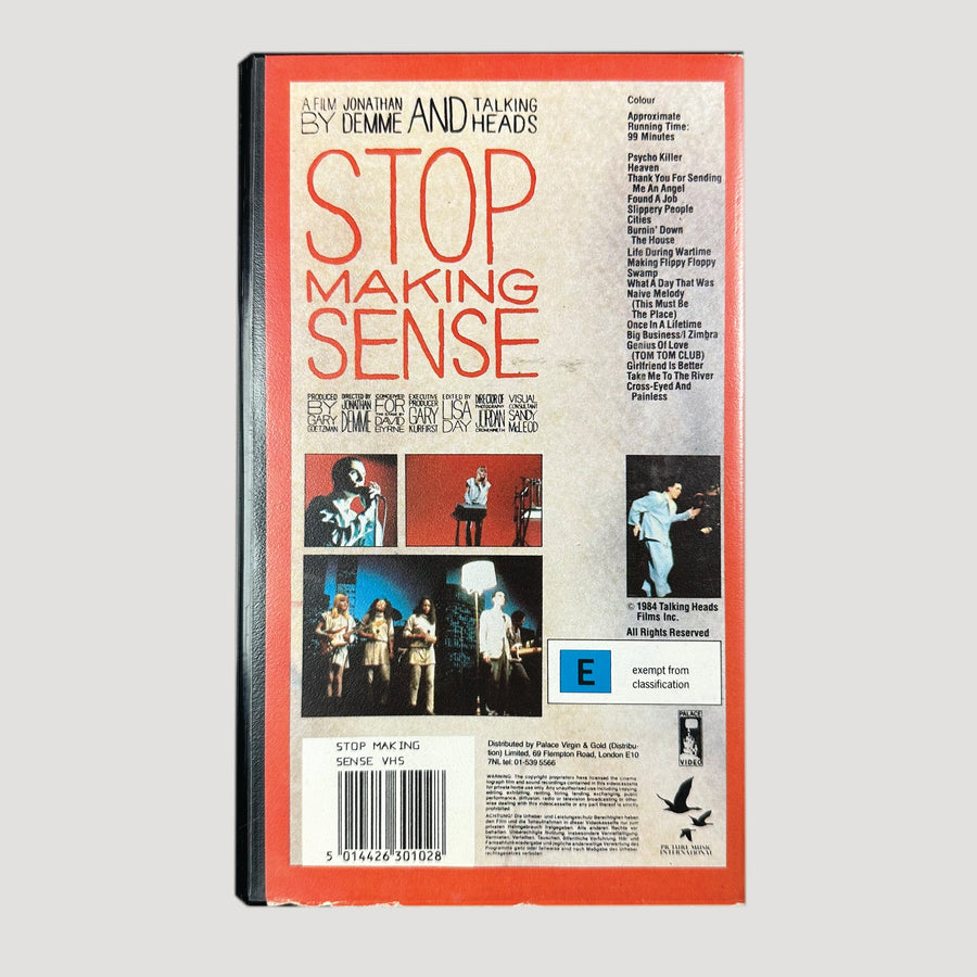 80's Talking Heads Stop Making Sense VHS
