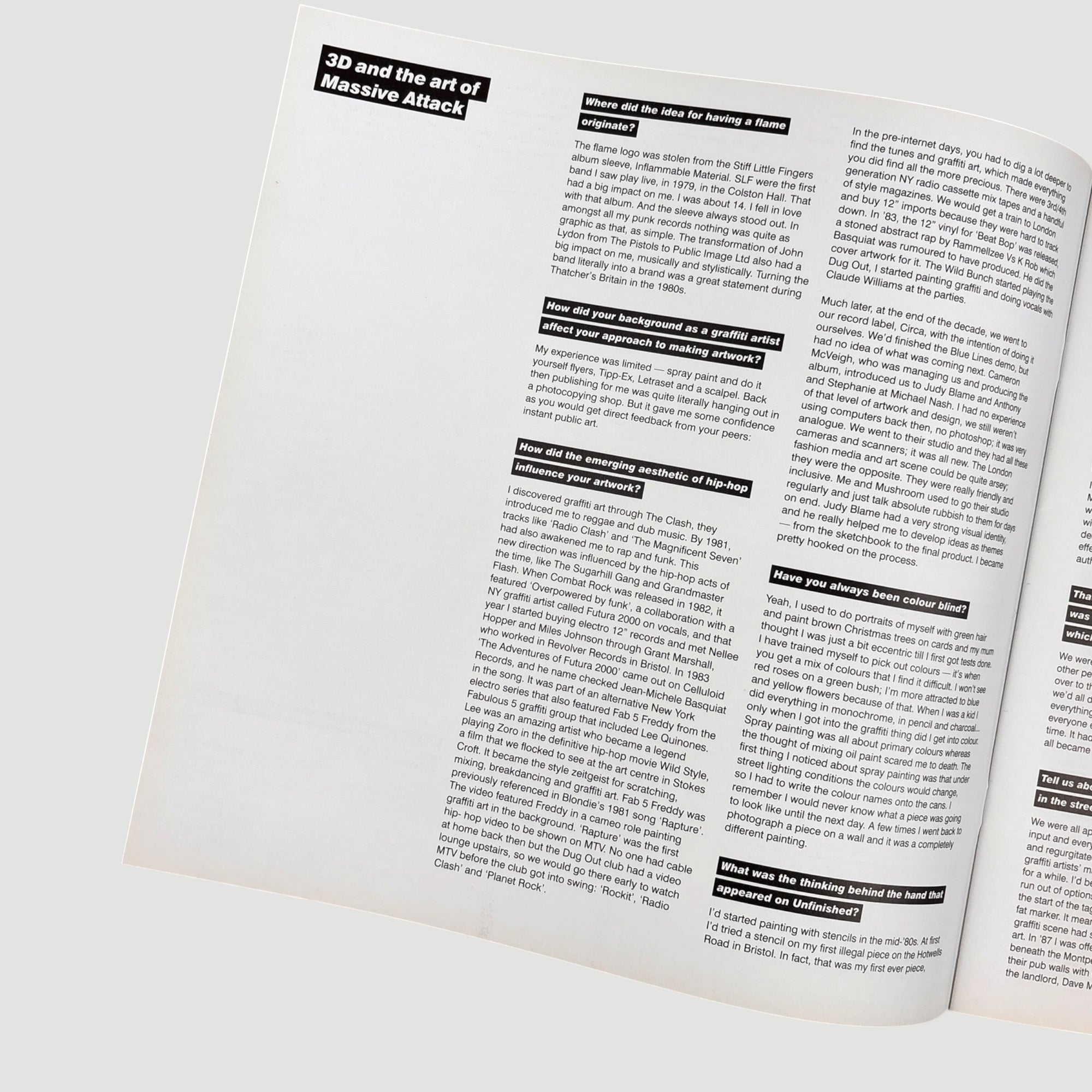 2015 3D and the Art of Massive Attack UK 1st Edition
